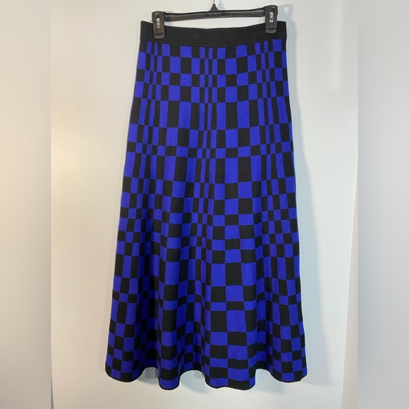 NWT Future Collective Checkered Sweater Midi Skirt - Picture 3 of 3